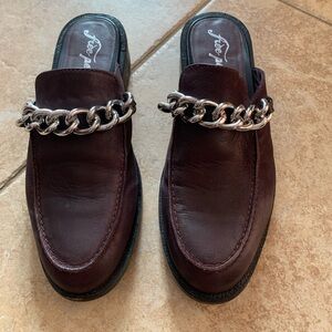 Free People Silver Chain Loafers